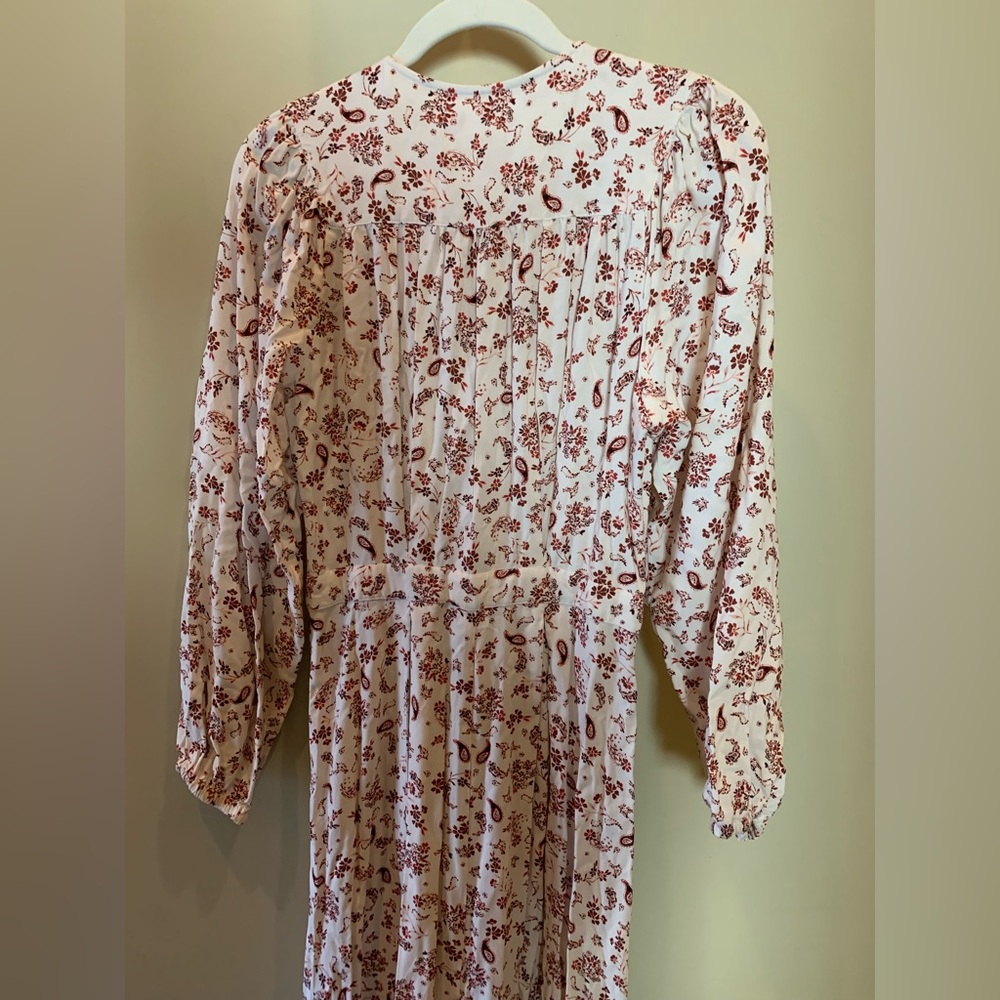 Xirena Esme Maxi Dress in White/Cream and Red Paisley - Picture 7 of 10
